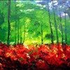 lueurs à l'orée ( 20 X 16 )
